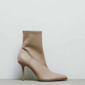Women’s Zara High Heel Ankle Booties Size 7.5/38